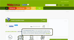 Desktop Screenshot of games.coloringcrew.com