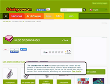 Tablet Screenshot of music.coloringcrew.com