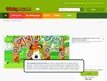 Tablet Screenshot of coloringcrew.com