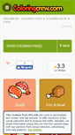 Mobile Screenshot of food.coloringcrew.com